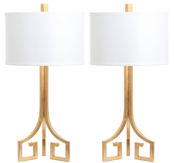 Safavieh ARABELLE Gold Hardback Table Lamp - Elegant Illumination for Living Room, Bedroom & Home Office LIT4508A-SET2