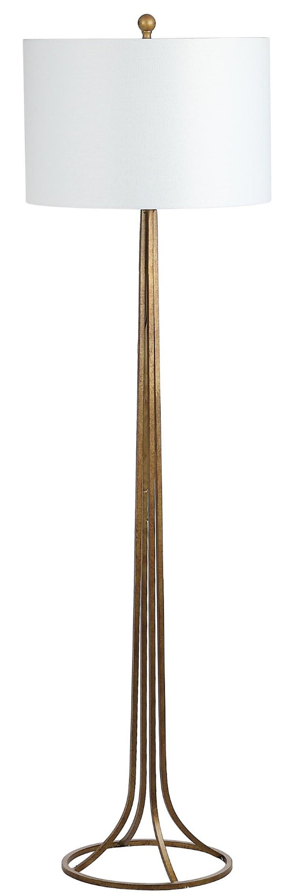 Safavieh DRAVEN, 60-Inch Antique Bronze Iron & Crystal Floor Lamp for Elegant Living Room & Foyer Lighting LIT4514A