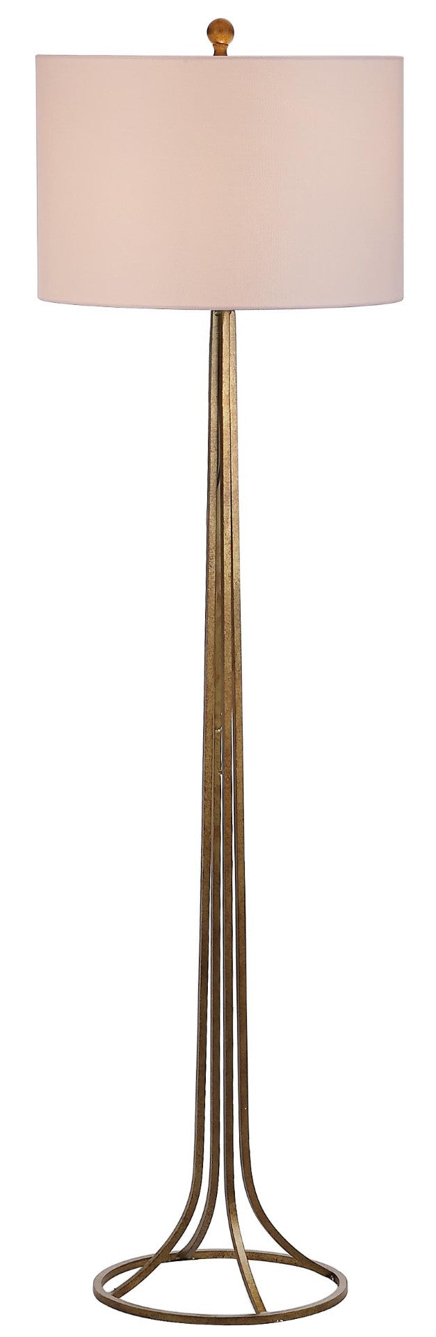 Safavieh DRAVEN, 60-Inch Antique Bronze Iron & Crystal Floor Lamp for Elegant Living Room & Foyer Lighting LIT4514A