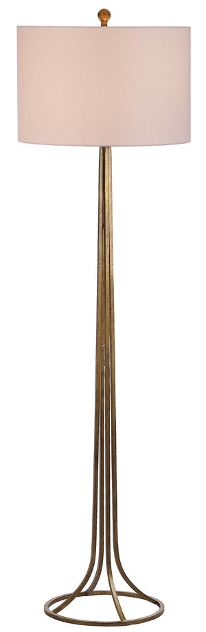 Safavieh DRAVEN, 60-Inch Antique Bronze Iron & Crystal Floor Lamp for Elegant Living Room & Foyer Lighting LIT4514A