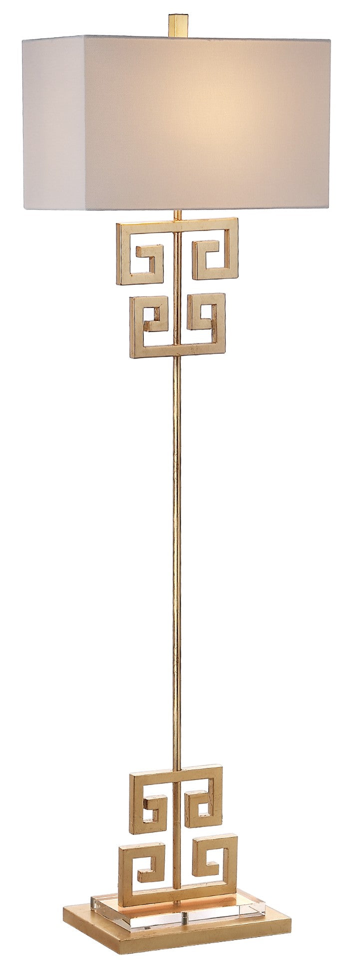 Safavieh SAUNA Antique Gold Metal Floor Lamp - Elegant, Timeless Design for Ambient Lighting in Any Space LIT4515A