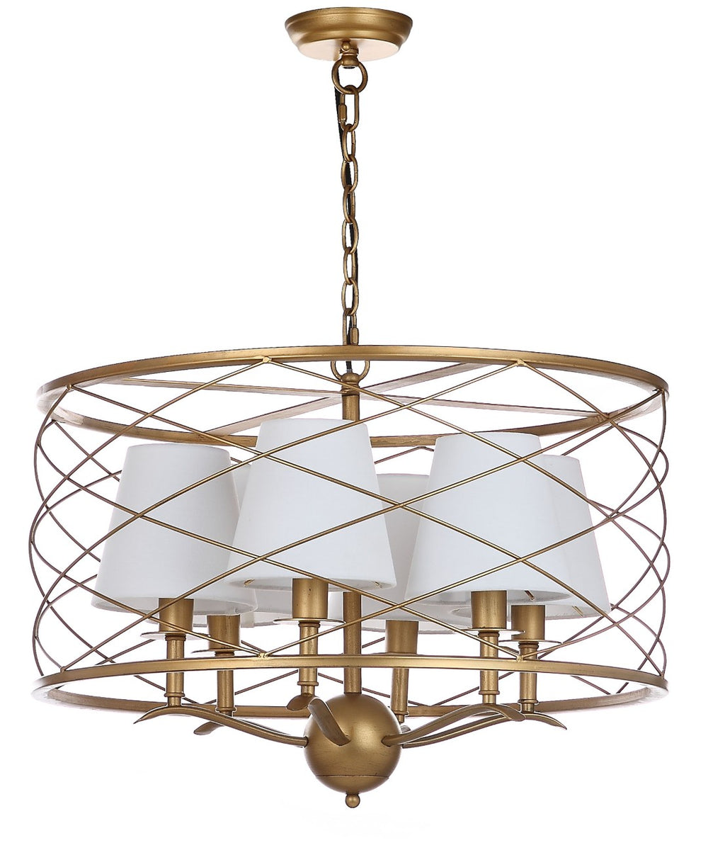 Safavieh THEA Pendant Lamp in Warm Gold Finish - Adjustable Height, Modern Design for Dining & Living Areas LIT4519A