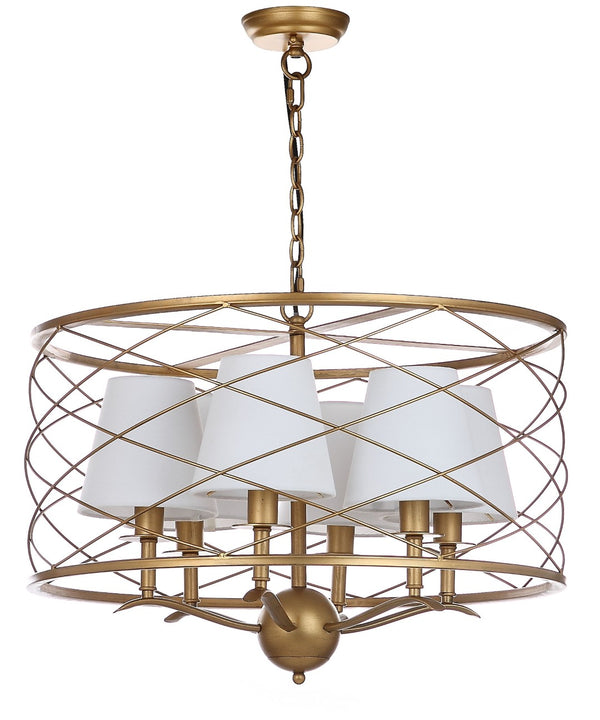 Safavieh THEA Pendant Lamp in Warm Gold Finish - Adjustable Height, Modern Design for Dining & Living Areas LIT4519A
