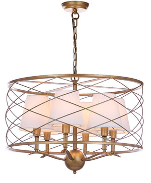 Safavieh THEA Pendant Lamp in Warm Gold Finish - Adjustable Height, Modern Design for Dining & Living Areas LIT4519A