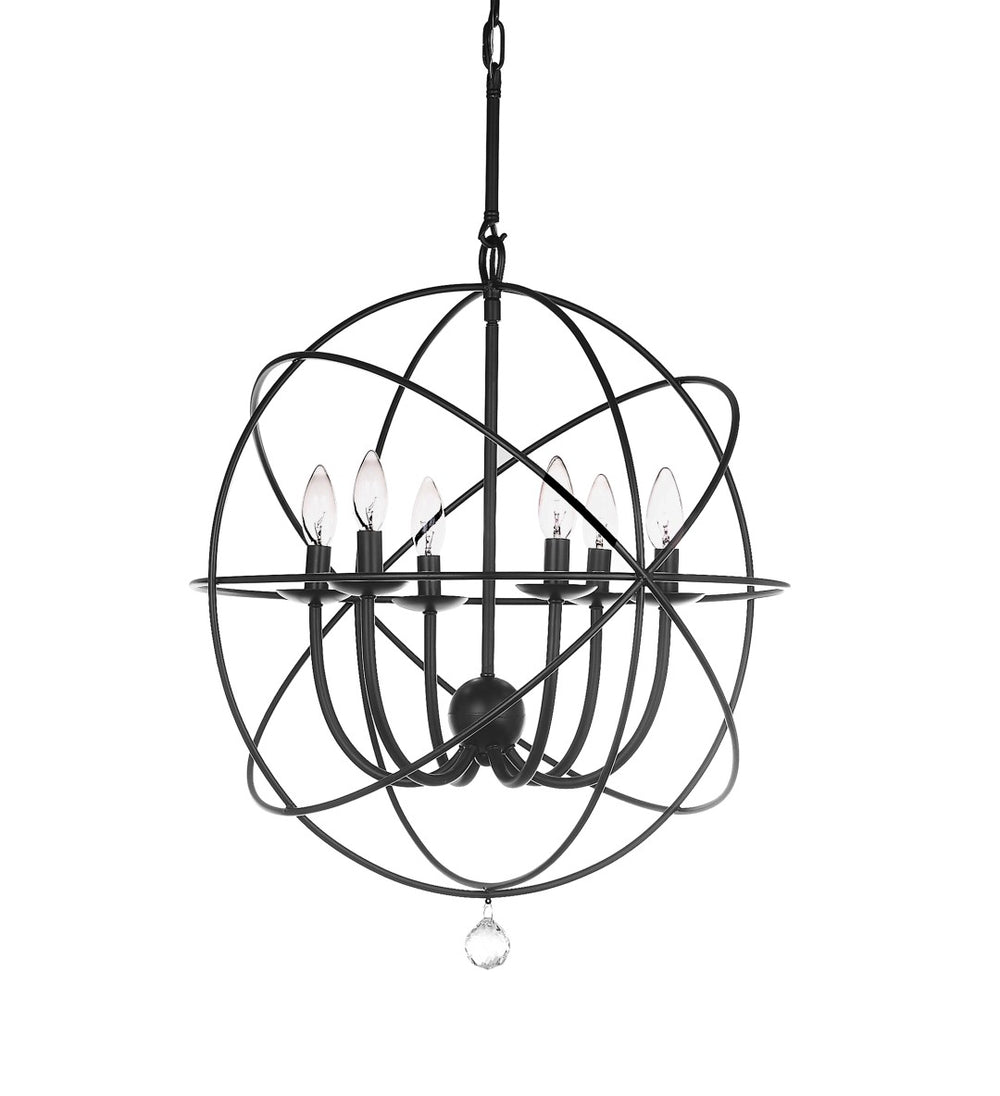 Safavieh EVIE, 4-Light Adjustable Chandelier - Sleek Black Iron Design for Modern & Transitional Spaces LIT4521A