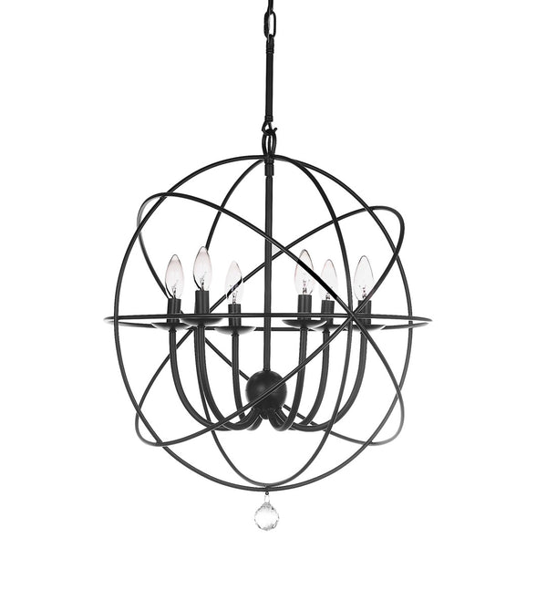 Safavieh EVIE, 4-Light Adjustable Chandelier - Sleek Black Iron Design for Modern & Transitional Spaces LIT4521A