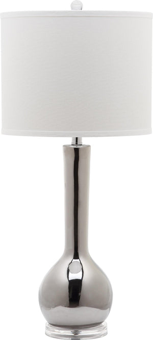 Safavieh MAE, 30.5-Inch Silver Ceramic Table Lamp – Modern Design for Stylish Ambient Lighting & Elegance LITS4091M