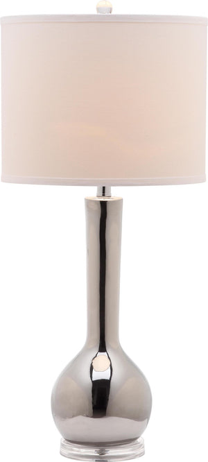 Safavieh MAE, 30.5-Inch Silver Ceramic Table Lamp – Modern Design for Stylish Ambient Lighting & Elegance LITS4091M