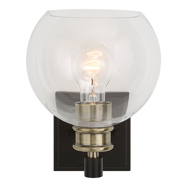 Uttermost Kent Edison 1 Light Sconce 22552 GLASS, STEEL