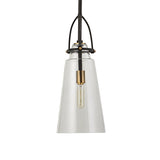 Uttermost Saugus Industrial 1 Light Pendant 21562 STEEL,GLASS