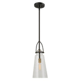 Uttermost Saugus Industrial 1 Light Pendant 21562 STEEL,GLASS