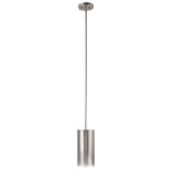 Uttermost Manheim 1 Light Nickel Cylinder Pendant 21568 IRON