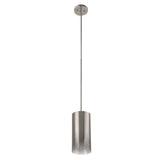 Uttermost Manheim 1 Light Nickel Cylinder Pendant 21568 IRON