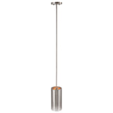 Uttermost Manheim 1 Light Nickel Cylinder Pendant 21568 IRON