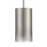 Uttermost Manheim 1 Light Nickel Cylinder Pendant 21568 IRON