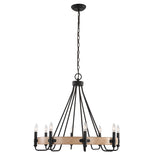 Uttermost Deschutes 8 Light Farmhouse Chandelier 21356 STEEL