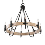 Uttermost Deschutes 8 Light Farmhouse Chandelier 21356 STEEL