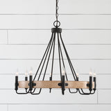 Uttermost Deschutes 8 Light Farmhouse Chandelier 21356 STEEL