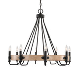 Uttermost Deschutes 8 Light Farmhouse Chandelier 21356 STEEL