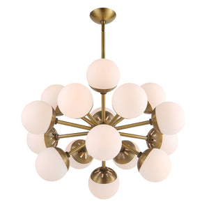 Uttermost Droplet 16 Light Sputnik Chandelier 21357 STEEL, GLASS