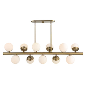 Uttermost Droplet 11 Light Linear Chandelier 21358 STEEL, GLASS