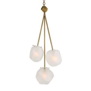 Uttermost Geodesic 3 Light Pendant 21575 STEEL, GLASS