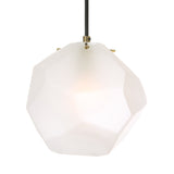 Uttermost Geodesic 1 Light Mini Pendant 21576 STEEL, GLASS