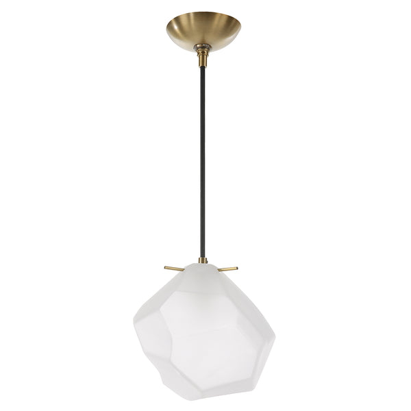 Uttermost Geodesic 1 Light Mini Pendant 21576 STEEL, GLASS