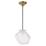 Uttermost Geodesic 1 Light Mini Pendant 21576 STEEL, GLASS