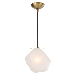 Uttermost Geodesic 1 Light Mini Pendant 21576 STEEL, GLASS