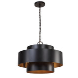 Uttermost Youngstown Dark Bronze 4 Light Pendant 21585 STEEL