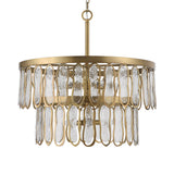 Uttermost Aurelie 9 Light Round Pendant 21586 STEEL, GLASS