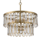 Uttermost Aurelie 9 Light Round Pendant 21586 STEEL, GLASS