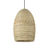 Uttermost Cardamom 1 Light Woven Rope Pendant 21587 STEEL, CORN ROPE