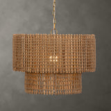 Uttermost Biswas Woven Jute 1 Light Pendant 21595 IRON, JUTE