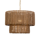 Uttermost Biswas Woven Jute 1 Light Pendant 21595 IRON, JUTE