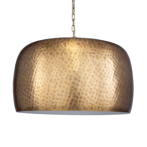 Uttermost Hand-hammered Brass Pendant Light - Vintage Charm With Adjustable Height & Unique Design Brass Iron 21610