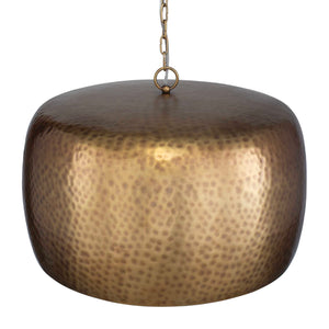 Uttermost Hand-hammered Brass Pendant Light - Vintage Charm With Adjustable Height & Unique Design Brass Iron 21610