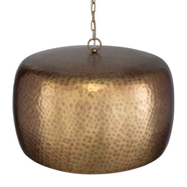 Uttermost Hand-hammered Brass Pendant Light - Vintage Charm With Adjustable Height & Unique Design Brass Iron 21610