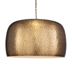Uttermost Hand-hammered Brass Pendant Light - Vintage Charm With Adjustable Height & Unique Design Brass Iron 21610