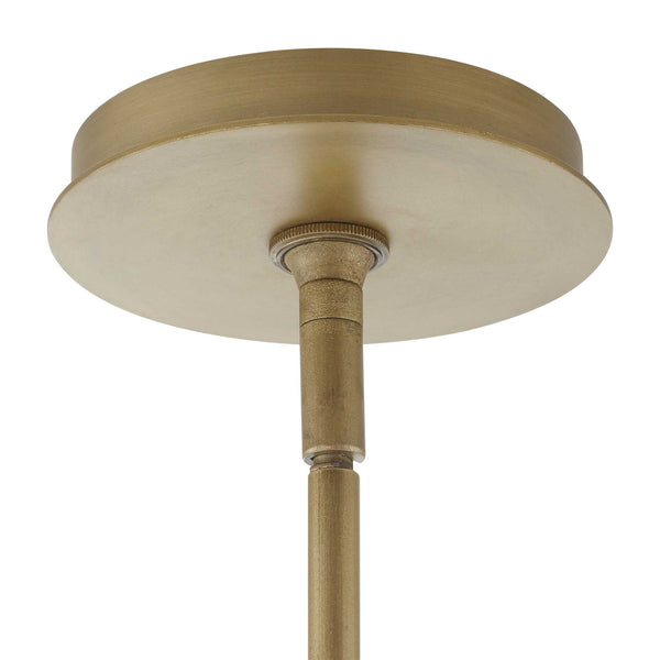 Uttermost Uttermost Valencia Elongated 6-Light Pendant With Swirled Glass Panels & Soft Gold Finish, Adjustable 21641