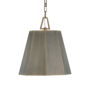 Uttermost Uttermost Weathered Brass Granada Hexagon Pendant Light, Single Edison Bulb, Adjustable Drop 93 21642