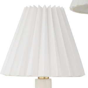 Uttermost Uttermost Poppins Oval 8-Light Brass Chandelier With Alabaster Accents, Pleated Shades & Adjustable Drop 21406
