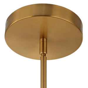 Uttermost Uttermost Warm Brass 12-Light Led Chandelier With Opal Glass Shades, Dimmable, 3055 Lumens 21408