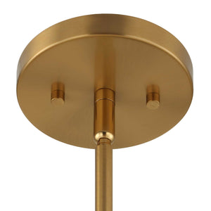 Uttermost Uttermost Darby Dark Bronze Oval Pendant With Warm Brass Accents, Adjustable Height, Sculptural Light 21647