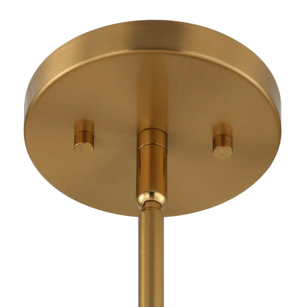 Uttermost Uttermost Darby Dark Bronze Oval Pendant With Warm Brass Accents, Adjustable Height, Sculptural Light 21647