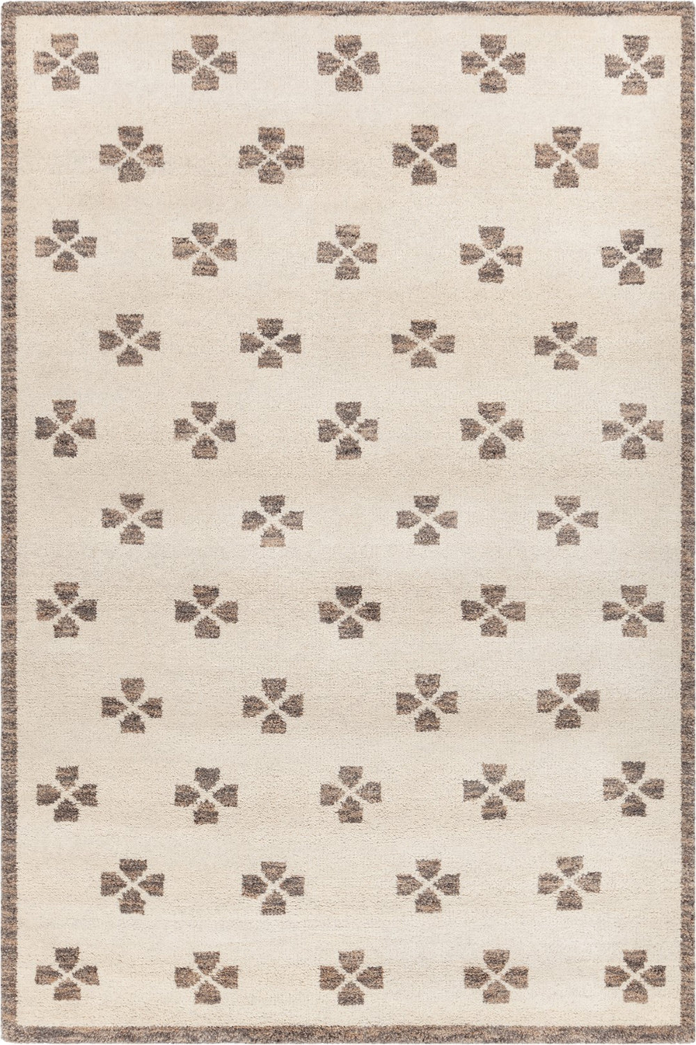 Chandra Rugs Hand Knotted Contemporary Rug - Elevate Your Home Decor With Luxurious Artisanal Wool Craftsmanship Ivory,Brown Wool Liz57200-79106
