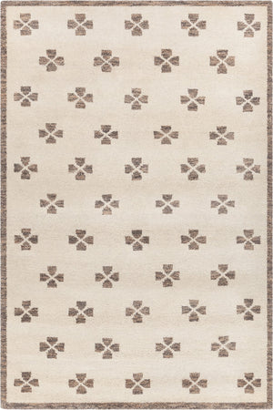 Chandra Rugs Hand Knotted Contemporary Rug - Elevate Your Home Decor With Luxurious Artisanal Wool Craftsmanship Ivory,Brown Wool Liz57200-79106