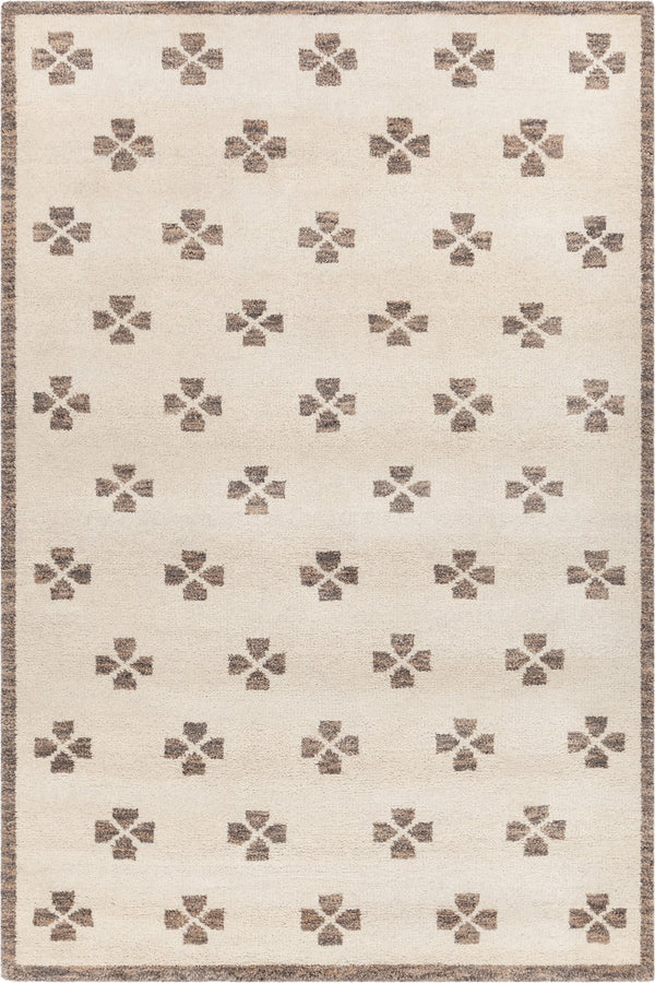Chandra Rugs Hand Knotted Contemporary Rug - Elevate Your Home Decor With Luxurious Artisanal Wool Craftsmanship Ivory,Brown Wool Liz57200-79106