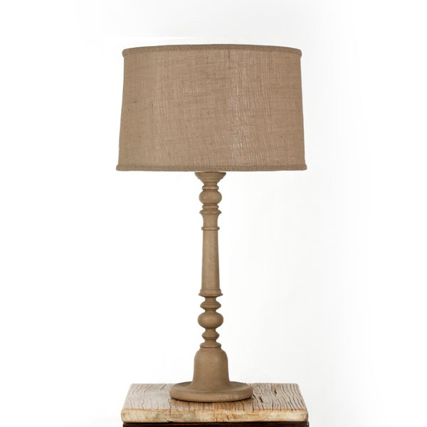Zentique Sutherland Birch Bedside Lamp with Shade — Compact 23.5" Accent Lamp for Reading, Desk & Ambient Light LI-05-08S